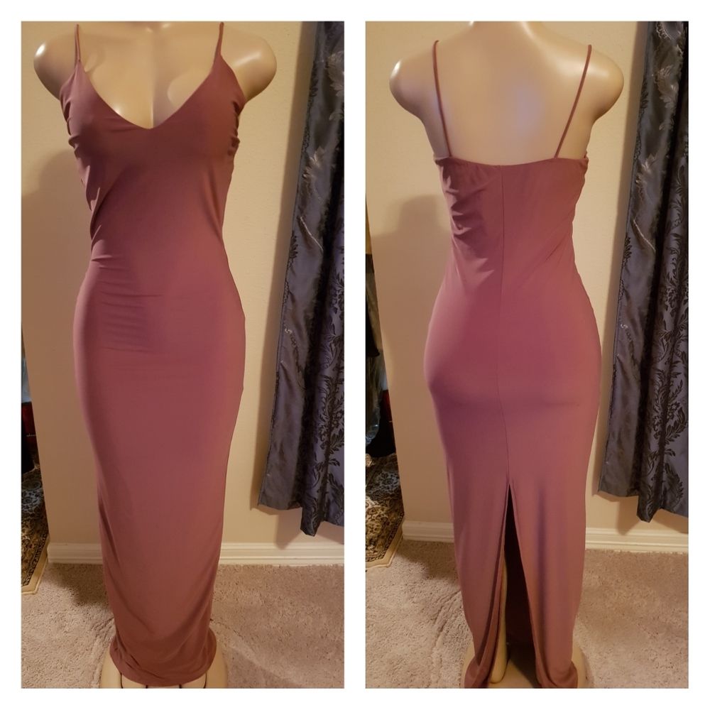 Mauve Formal Slip Dress